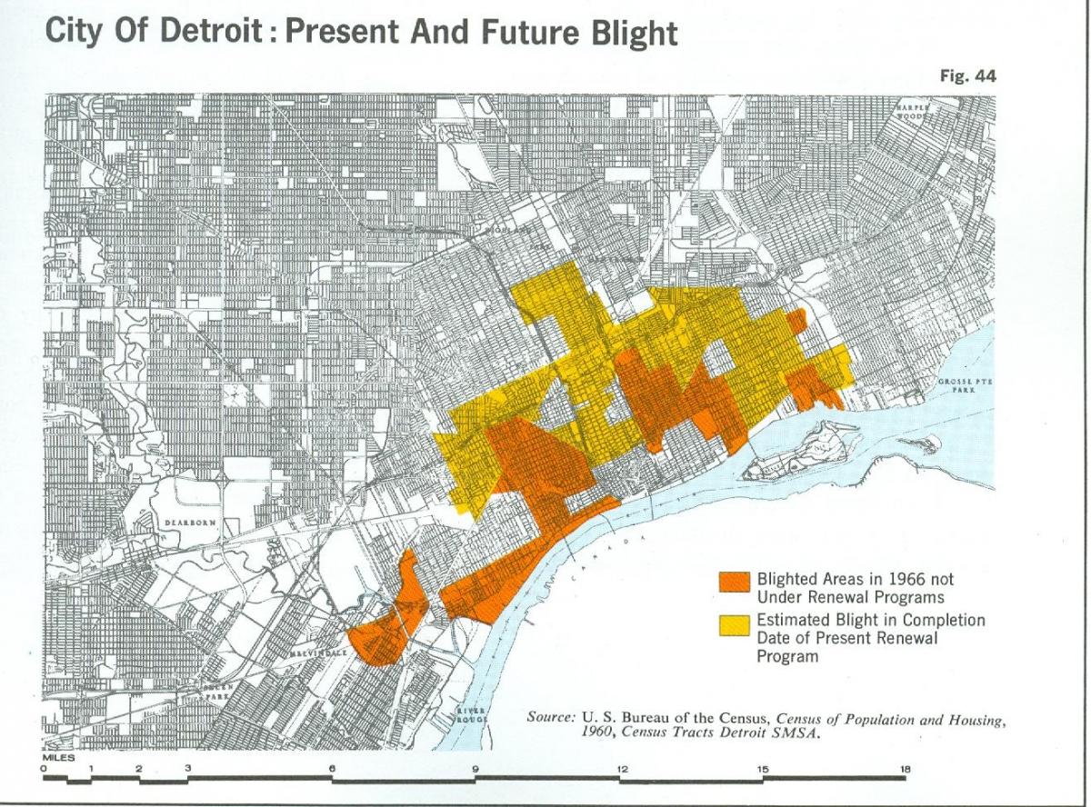 mapa ng Detroit magpalanta