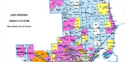 Detroit edison kapangyarihan outage mapa