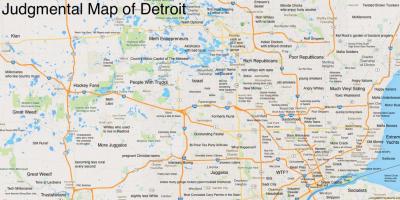 Judgmental mapa Detroit